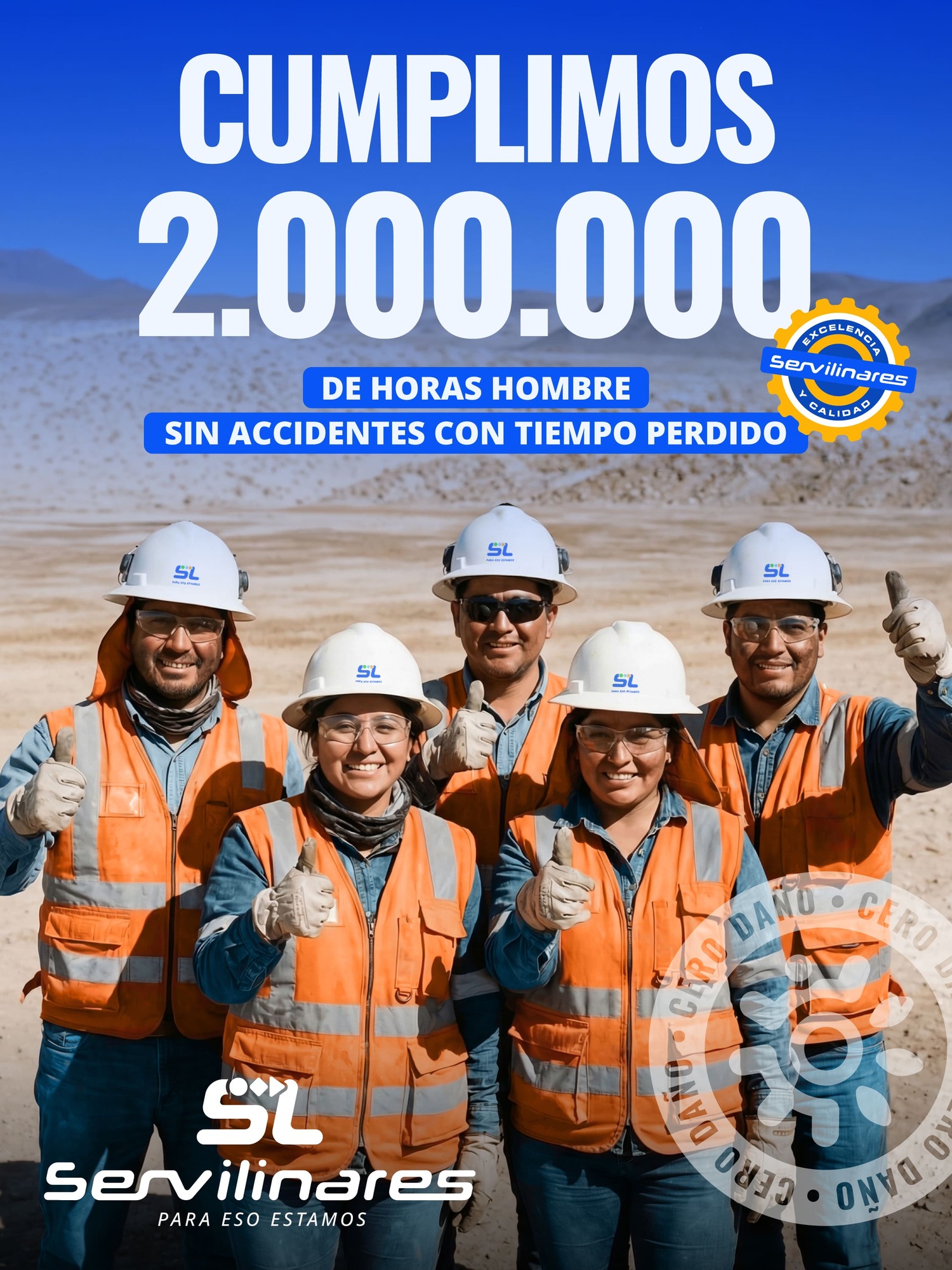 Hito horas sin accidentes con tiempo perdido